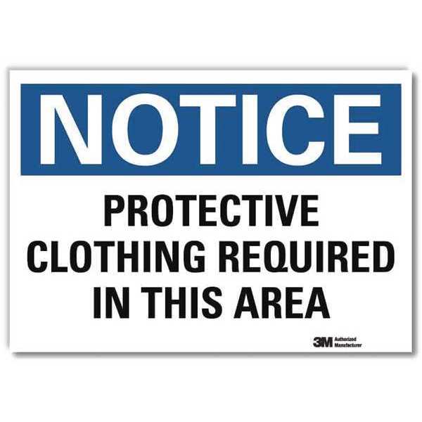 NoticeSign, ReflcSelfAdhVinyl, 14inWx10inH, U5-1471-RD_14X10