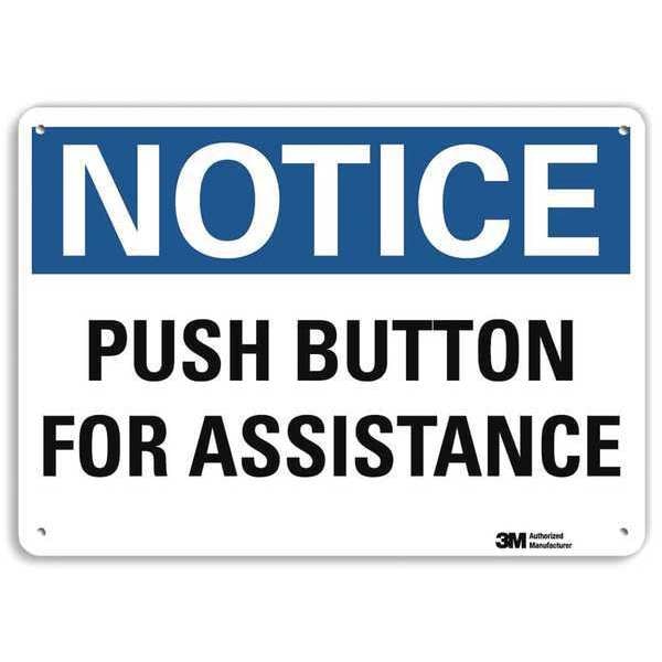 Notice Sign, RecycldReflecAlum, 10inWx7inH, U5-1473-RA_10X7