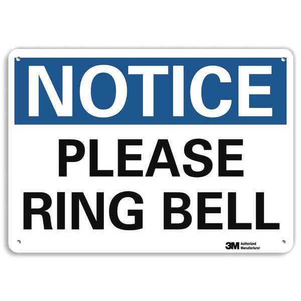 Notice Sign, RecycldReflecAlum, 10inWx7inH, U5-1454-RA_10X7