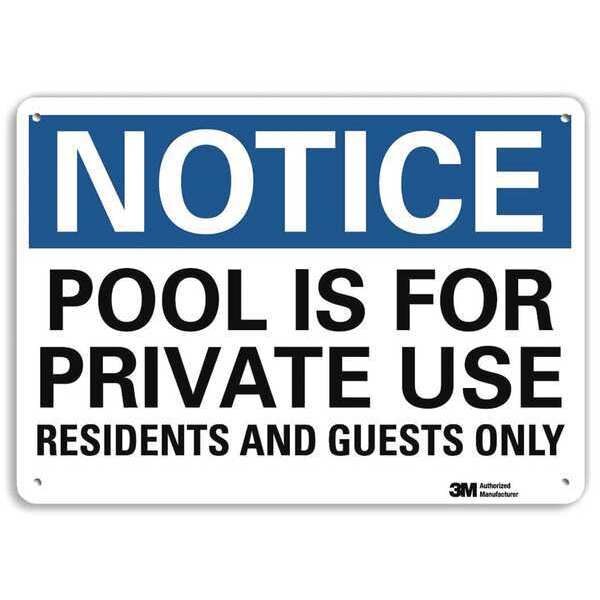 Notice Sign, RecycldReflecAlum, 10inWx7inH, U5-1461-RA_10X7