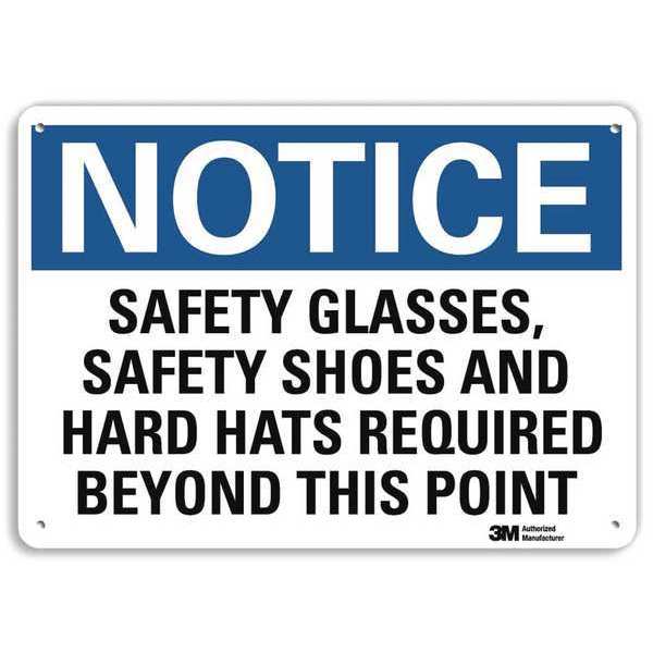 Notice Sign, RecycldReflecAlum, 10inWx7inH, U5-1506-RA_10X7