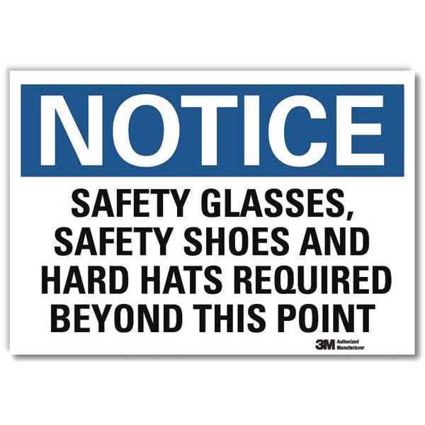 NoticeSign, ReflecSelfAdhVinyl, 10inWx7inH, U5-1506-RD_10X7