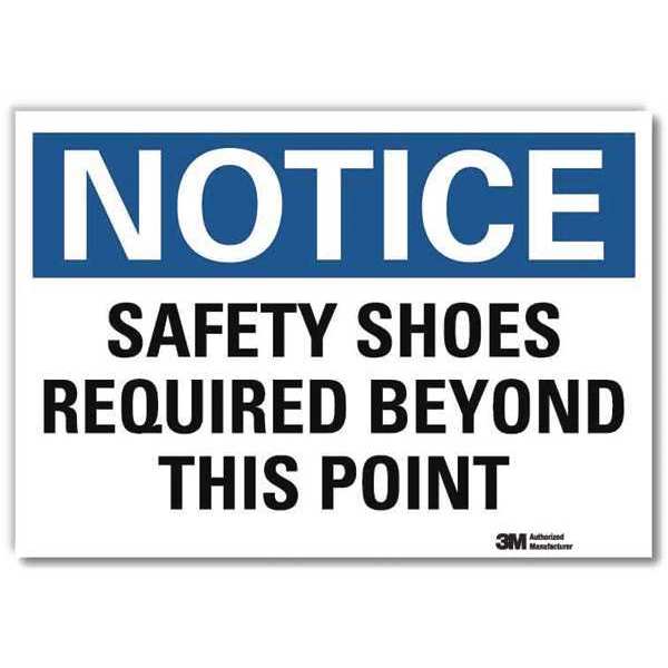 NoticeSign, ReflecSelfAdhVinyl, 10inWx7inH, U5-1507-RD_10X7