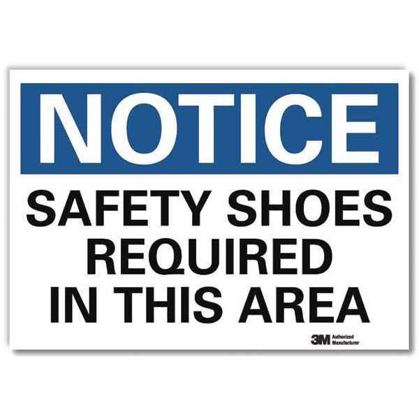 NoticeSign, ReflecSelfAdhVinyl, 10inWx7inH, U5-1508-RD_10X7