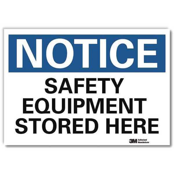 NoticeSign, ReflcSelfAdhVinyl, 14inWx10inH, U5-1491-RD_14X10