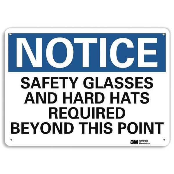 Notice Sign, RecycldReflecAlum, 10inWx7inH, U5-1493-RA_10X7