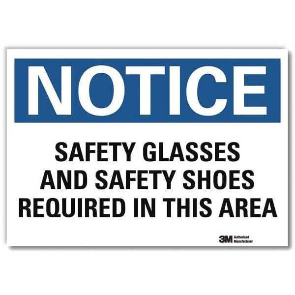 NoticeSign, ReflcSelfAdhVinyl, 14inWx10inH, U5-1495-RD_14X10