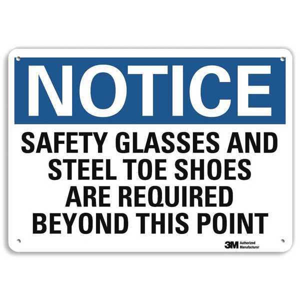 Notice Sign, RecycldReflecAlum, 10inWx7inH, U5-1496-RA_10X7