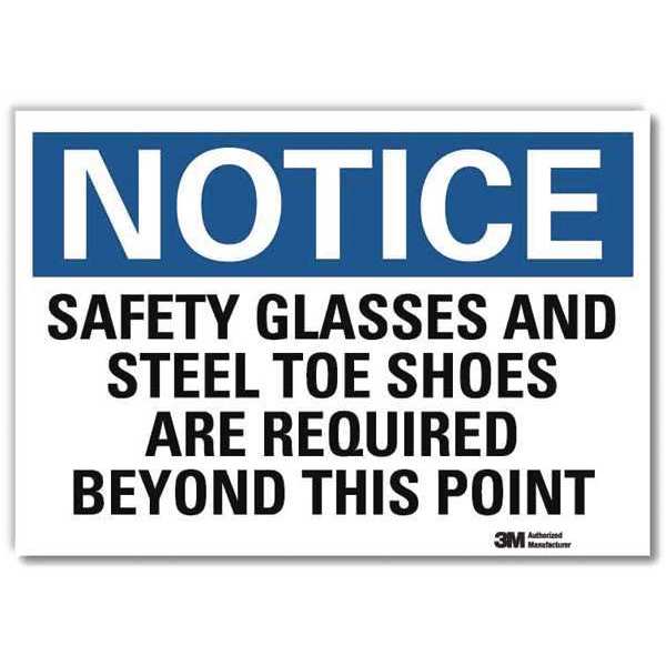 NoticeSign, ReflecSelfAdhVinyl, 10inWx7inH, U5-1496-RD_10X7