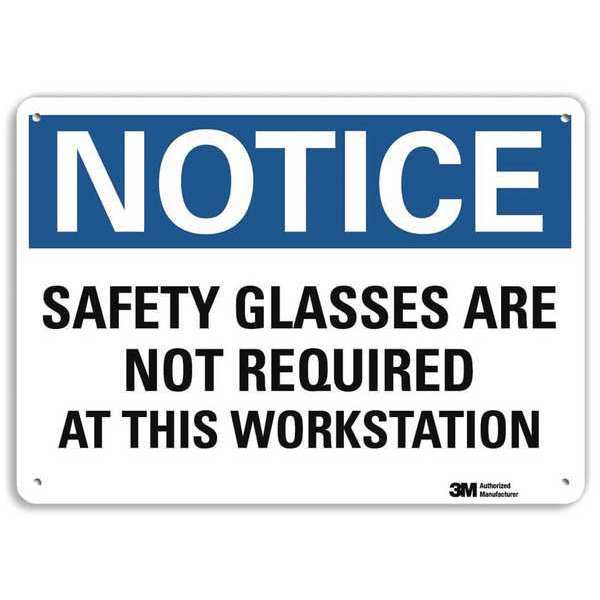 Notice Sign, RecycldReflecAlum, 10inWx7inH, U5-1497-RA_10X7
