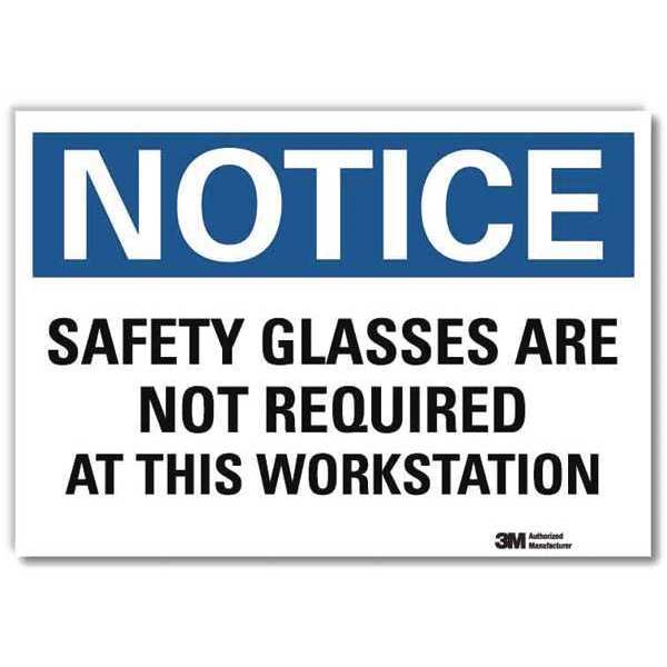 NoticeSign, ReflecSelfAdhVinyl, 10inWx7inH, U5-1497-RD_10X7