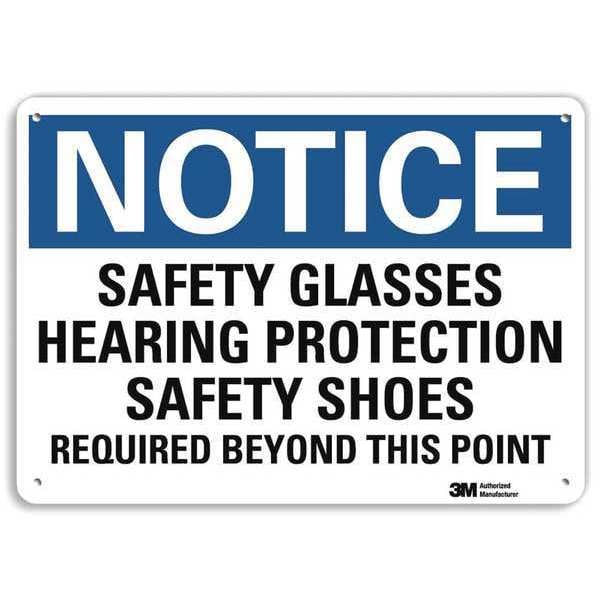 Notice Sign, RecycldReflecAlum, 10inWx7inH, U5-1498-RA_10X7