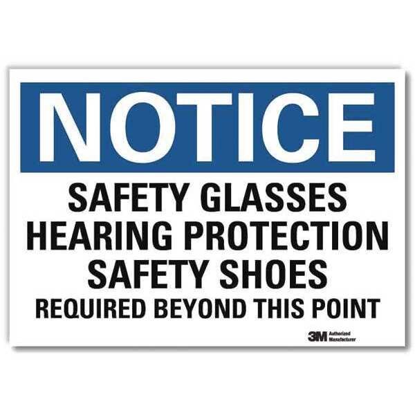 NoticeSign, ReflecSelfAdhVinyl, 10inWx7inH, U5-1498-RD_10X7