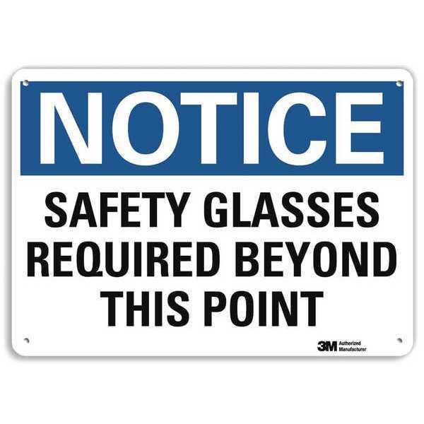 Notice Sign, RecycldReflecAlum, 10inWx7inH, U5-1500-RA_10X7