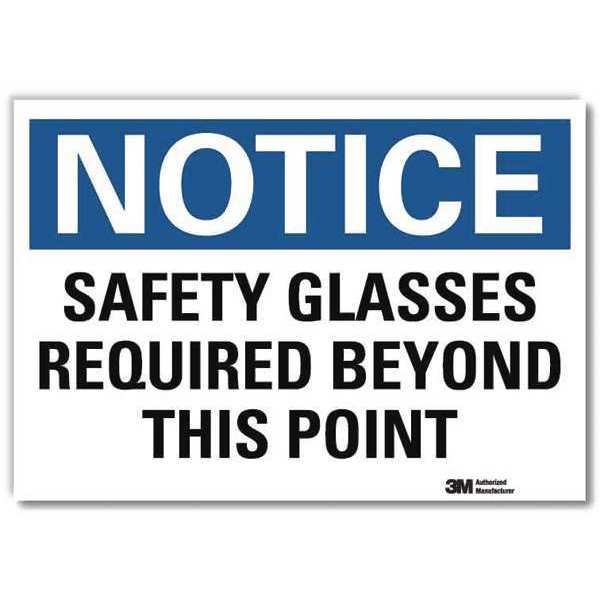NoticeSign, ReflecSelfAdhVinyl, 10inWx7inH, U5-1500-RD_10X7