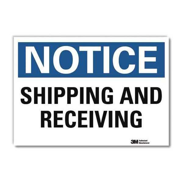 NoticeSign, ReflectSelfAdhVinyl, 7inWx5inH, U5-1514-RD_7X5