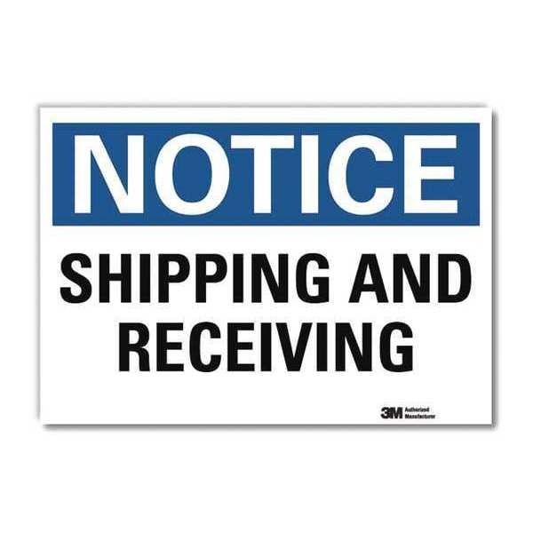 NoticeSign, ReflcSelfAdhVinyl, 14inWx10inH, U5-1514-RD_14X10