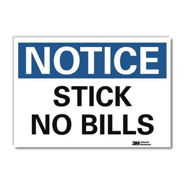 Notice Sign, 7 in H, 10 in W, Reflective Sheeting, Vertical Rectangle, English, U5-1530-RD_10X7