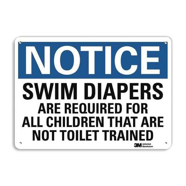 Notice Sign, RecycldReflecAlum, 10inWx7inH, U5-1535-RA_10X7