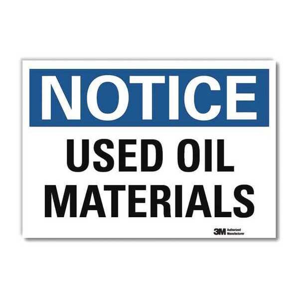 NoticeSign, ReflectSelfAdhVinyl, 7inWx5inH, U5-1596-RD_7X5