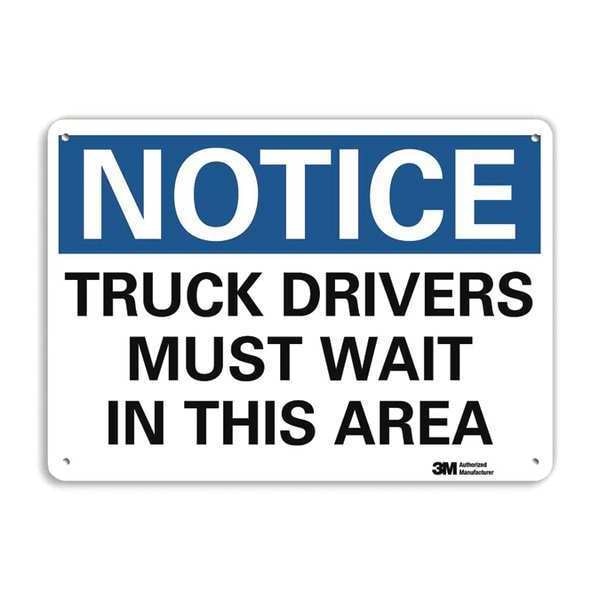 Reflective Loadiing & Unloading Sign, 7 in H, 10 in W, Aluminum, Vertical Rectangle, U5-1579-RA_10X7