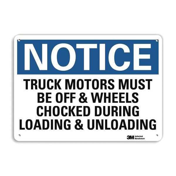 Notice Sign, 7 in H, 10 in W, Aluminum, Vertical Rectangle, English, U5-1582-RA_10X7