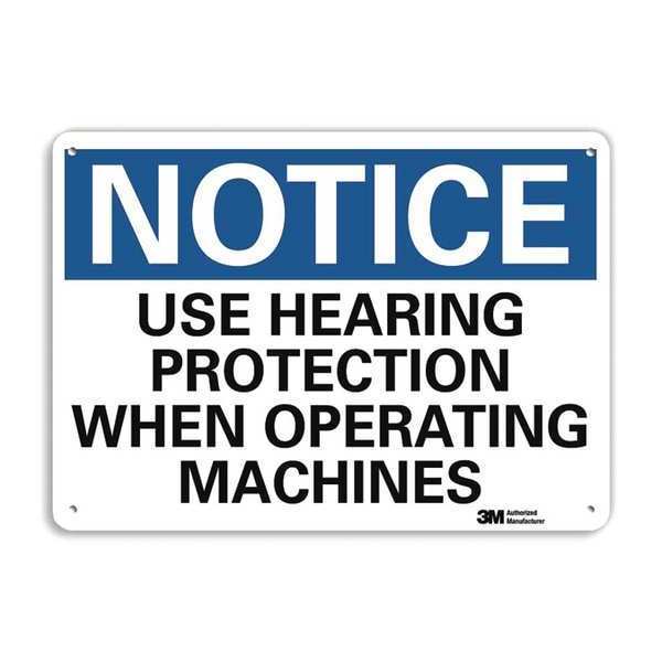 Notice Sign, RecycldReflecAlum, 10inWx7inH, U5-1593-RA_10X7