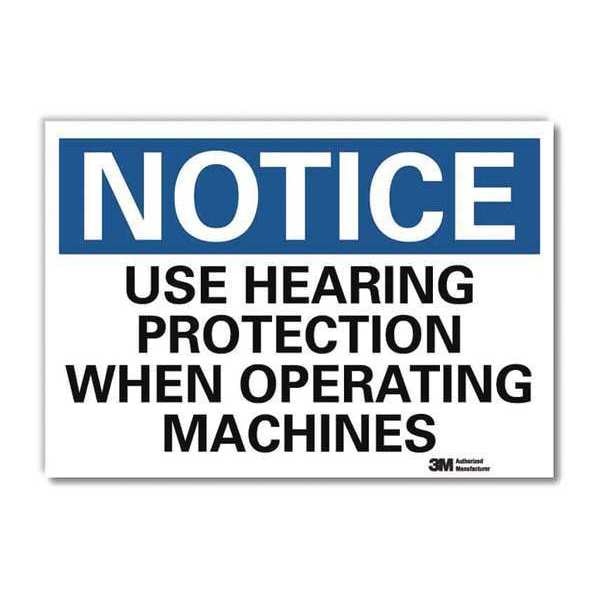 NoticeSign, ReflectSelfAdhVinyl, 7inWx5inH, U5-1593-RD_7X5