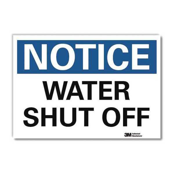 NoticeSign, ReflcSelfAdhVinyl, 14inWx10inH, U5-1619-RD_14X10