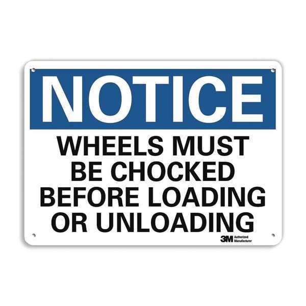 Notice Sign, 7 in H, 10 in W, Aluminum, Vertical Rectangle, English, U5-1627-RA_10X7