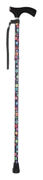 Walking Stick, Single, 12in H, Bubbles, Wood