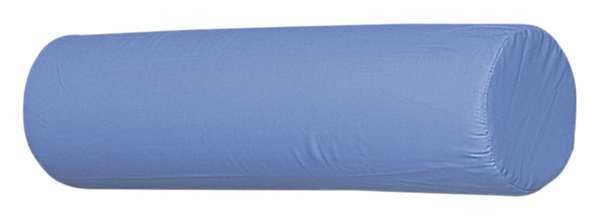 Neck Roll Pillow, 19inLx5inW, Bl, Foam
