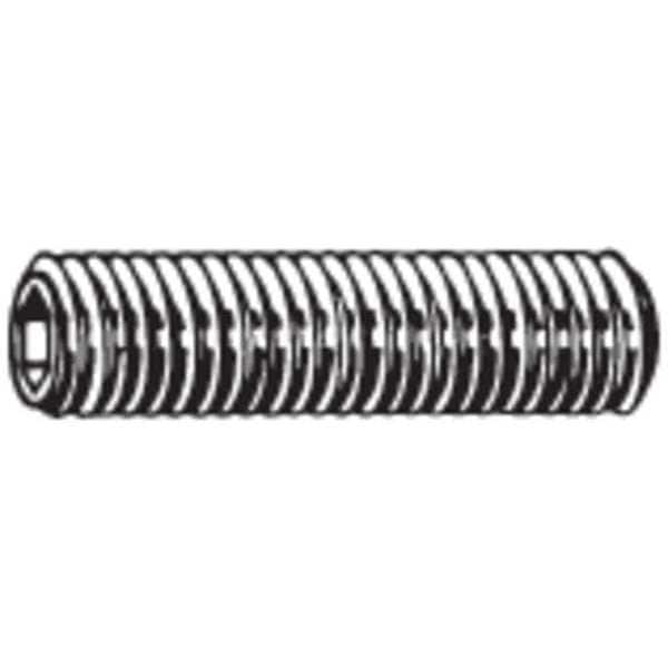 Socket Set Screw, Gr M4, Flat, 8mm L, PK100