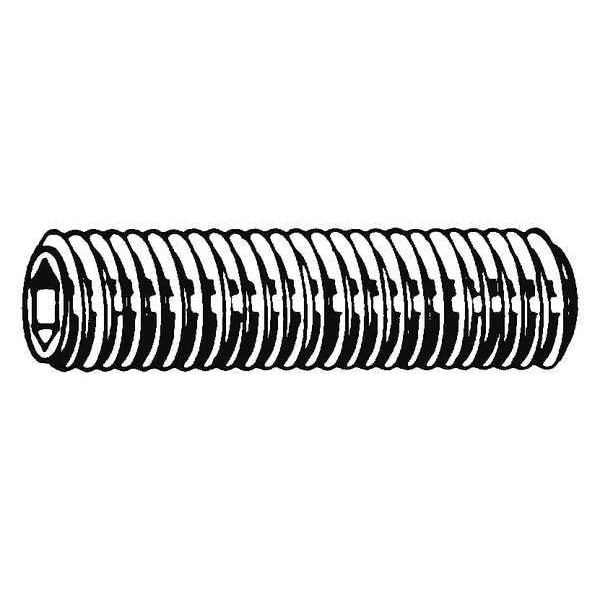 Socket Set Screw, Flat, 1/2-13x1/2, PK50