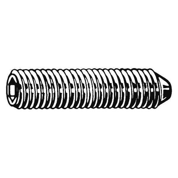 Socket Set Screw, Cone, 1/2-13x1/2, PK50