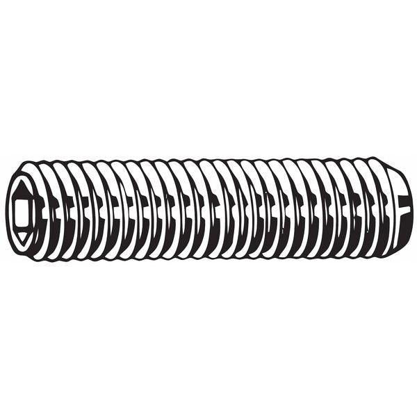 Socket Set Screw, Gr M5, Cup, 6mm L, PK100