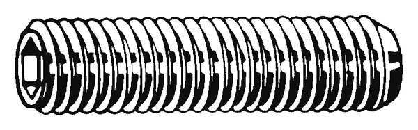 Socket Set Screw, Cup, 6-32x7/8, PK100
