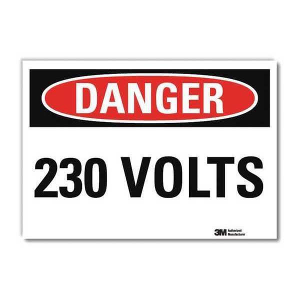 Danger Sign, Self-Adhesv Mount, 7inWx5inH, U3-1073-RD_7X5