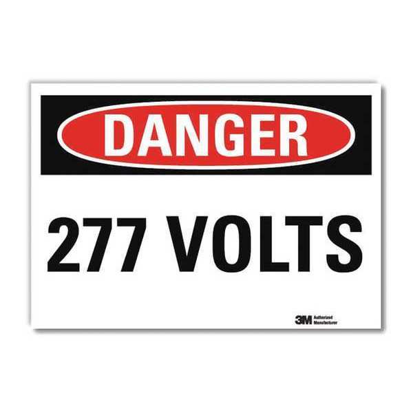 Danger Sign, Slf-Adhesv Mount, 14inWx10inH, U3-1074-RD_14X10