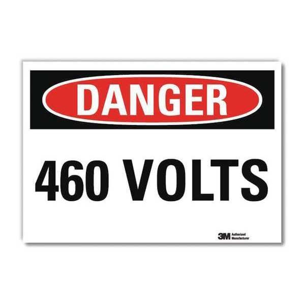 Danger Sign, Slf-Adhesv Mount, 14inWx10inH, U3-1078-RD_14X10