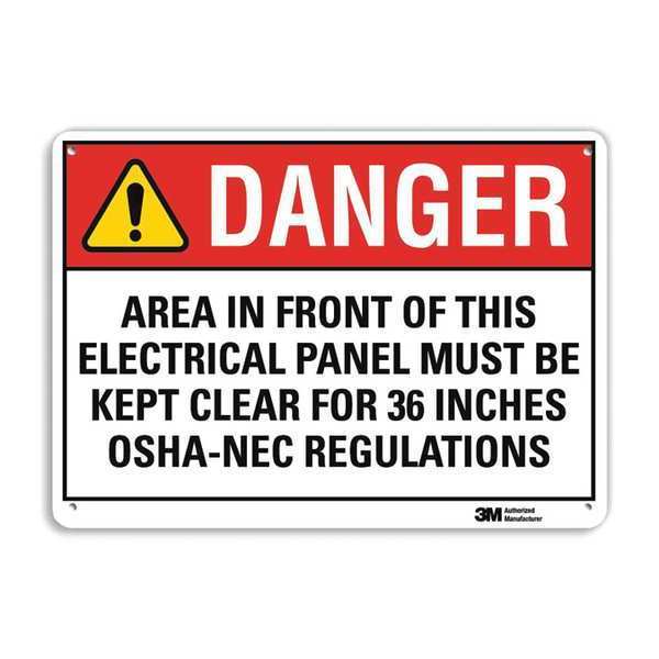 Danger Sign, 4 Hole Mount, 10in W x 7in H, U3-1015-RA_10X7