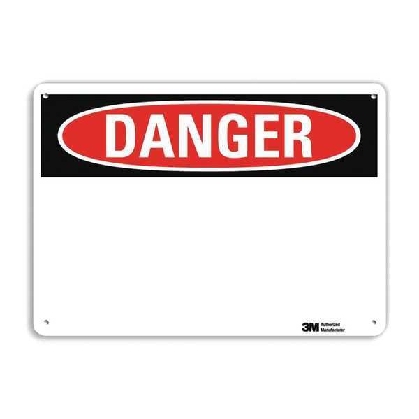Danger Sign, 4 Hole Mount, 10in W x 7in H