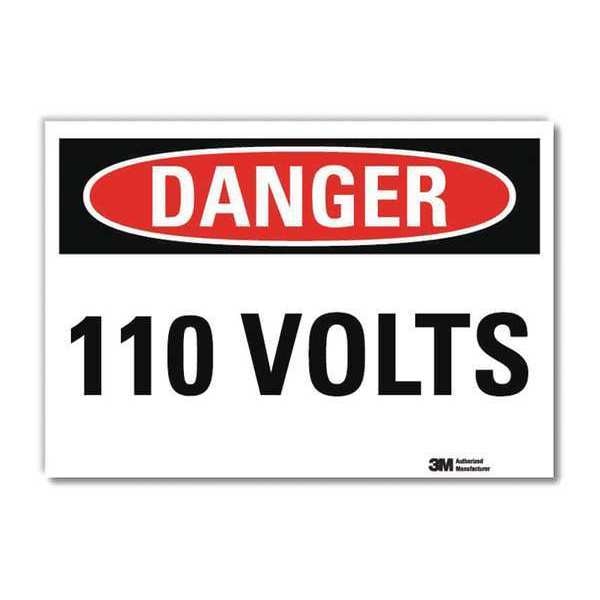 Danger Sign, Self-Adhesv Mount, 7inWx5inH, U3-1064-RD_7X5