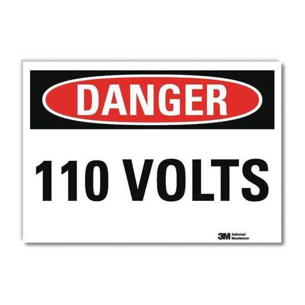 Danger Sign, Slf-Adhesv Mount, 14inWx10inH, U3-1064-RD_14X10
