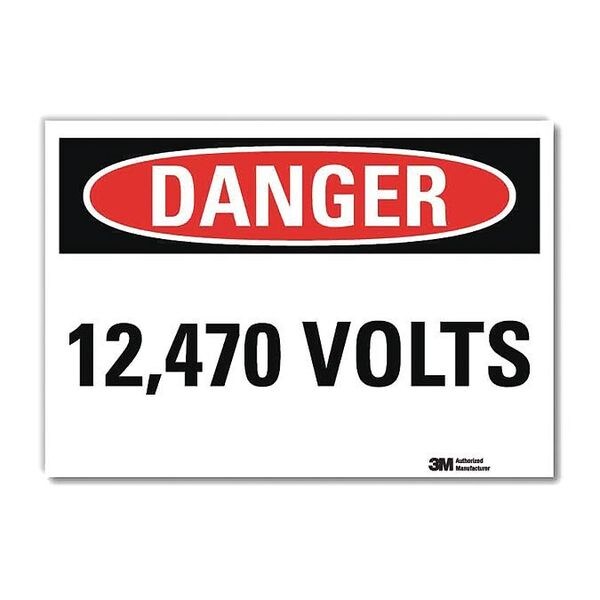 Danger Sign, Self-Adhesv Mount, 7inWx5inH, U3-1066-RD_7X5