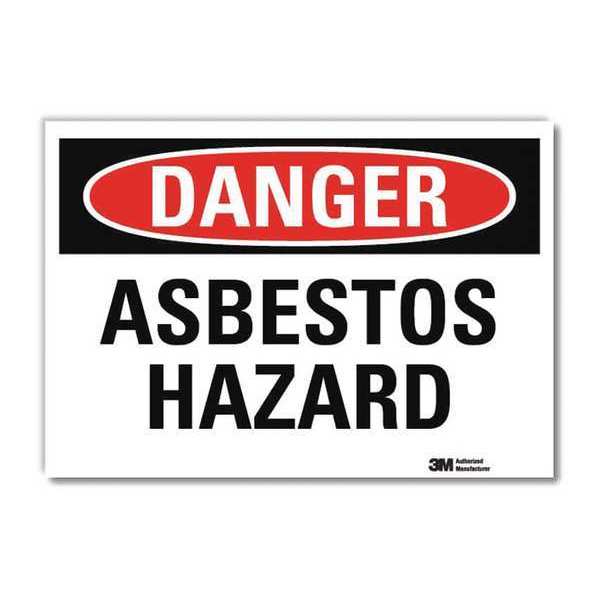 Danger Sign, 7 in H, 10 in W, Vertical Rectangle, English, U3-1114-RD_10X7
