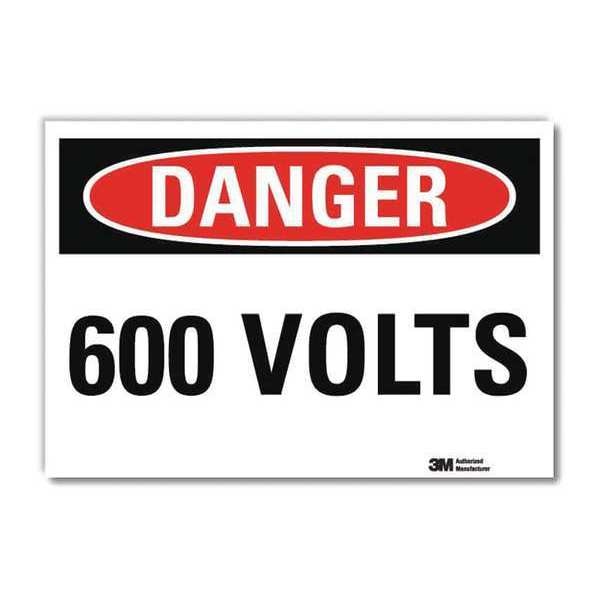 Danger Sign, Self-Adhesv Mount, 10inWx7inH, U3-1080-RD_10X7