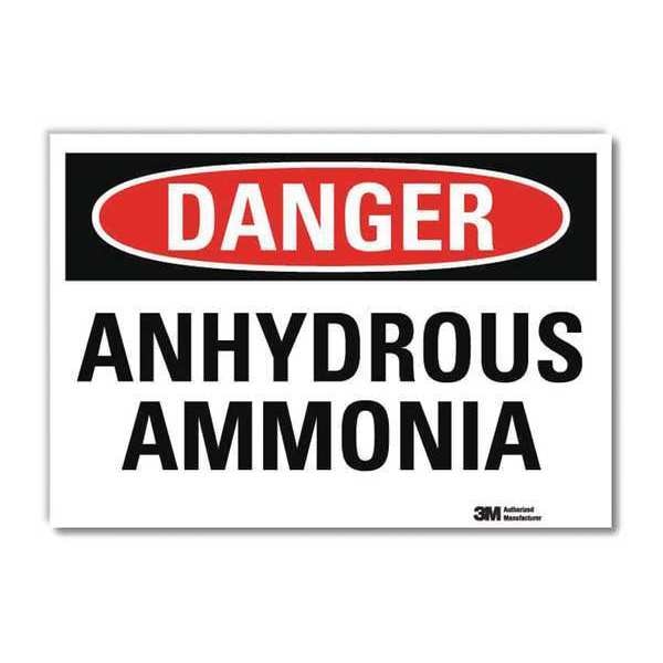 Danger Sign, 7 in H, 10 in W, Vertical Rectangle, English, U3-1103-RD_10X7