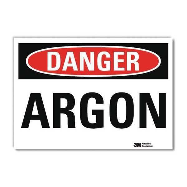Danger Sign, 10 in H, 14 in W, Horizontal Rectangle, English, U3-1106-RD_14X10