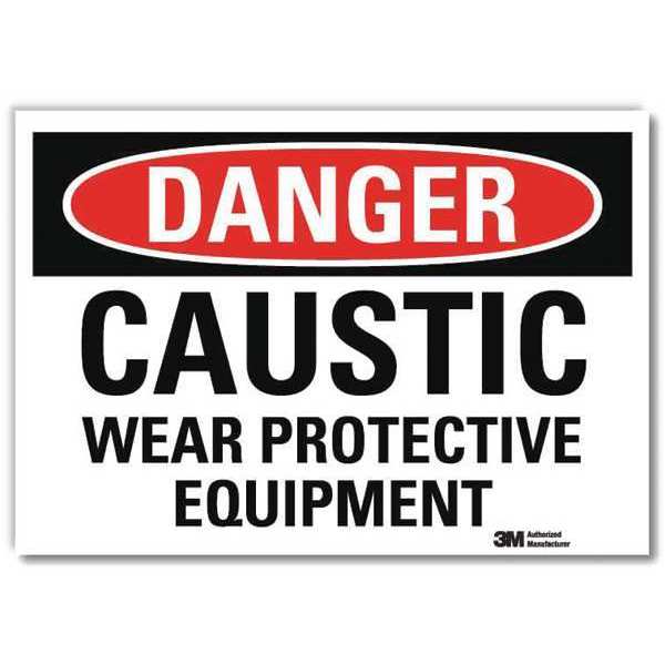 Danger Sign, Self-Adhesv Mount, 7inWx5inH, U3-1161-RD_7X5